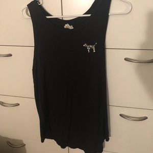 Black Victoria’s Secret Pink musle tank top